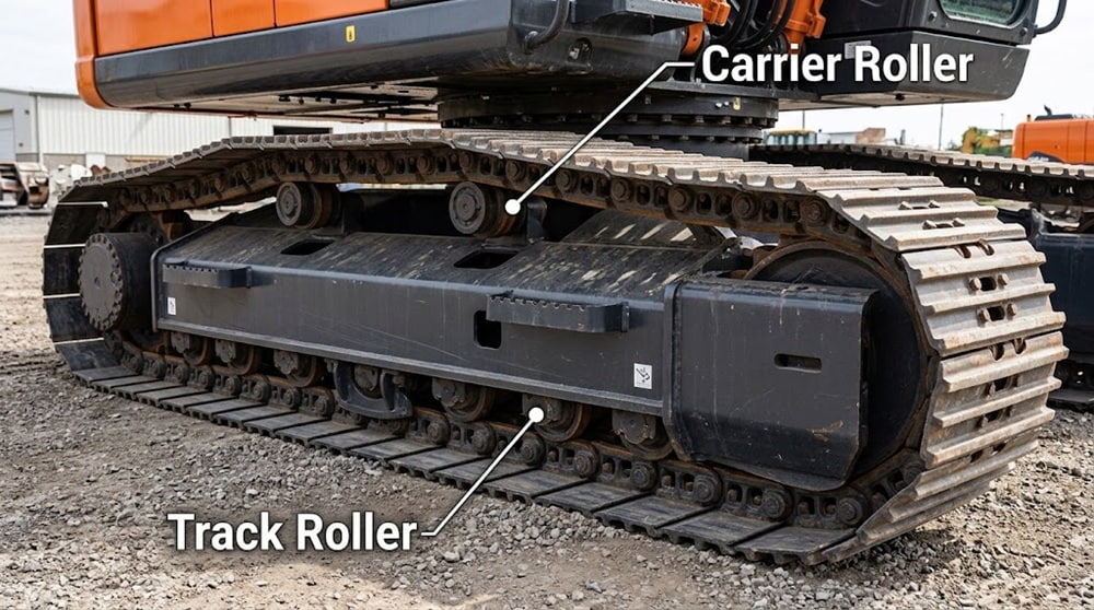 Track Roller VS Carrier Roller