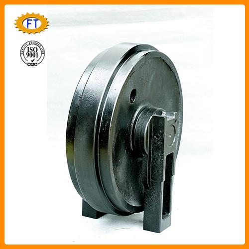 Crawler tractor guide wheel